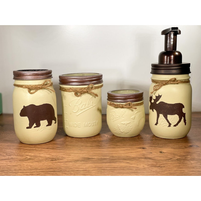 Redwood Home LLC Bear & Moose Bathroom Accessory Set Wayfair